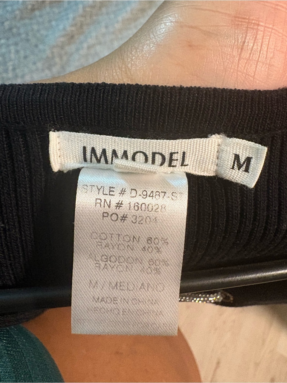 Black Women’s Ribbed Sweater - Size M